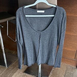 Project Social T Charcoal Long Sleeve “Get up and Go” Tee